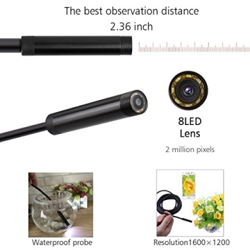 HD WIFI ИНСПЕКЦИОННАЯ КАМЕРА ЭНДОСКОП СМАРТФОН 3,5 М