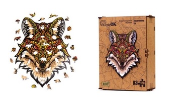 Puzzle drewniane ECO Zaczarowany Lis A3