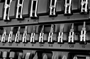 НАБОР ТОРЦЕВЫХ КЛЮЧЕЙ NEO ИЗ 90 ЭЛЕМЕНТОВ. 10-180 1/2-1/4