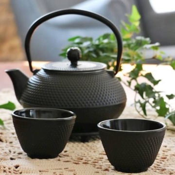 Чугунные чашки для чая в японском стиле, набор из 2 штук, 100 мл.