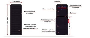 Премиальный чехол для автомобильного огнетушителя на липучке.