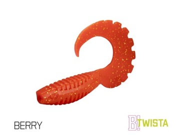 Sztuczna przynęta/guma Delphin TWISTA UVs / 1szt 8cm/BERRY