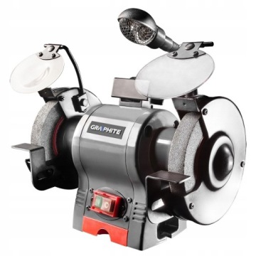 НАСТОЛЬНАЯ ШЛИФОВАЛЬНАЯ МАШИНА 150 ММ, 370 ВТ, КАМЕННЫЙ ГРАФИТ