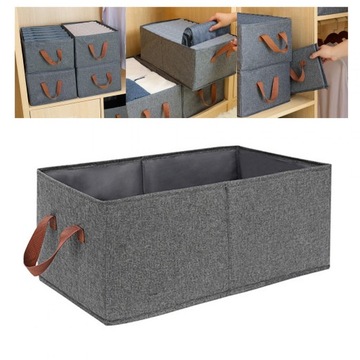 Ящик для хранения игрушек, большой органайзер для одежды, контейнеры для хранения 45x28x20 см