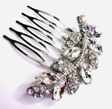 Grzebień wsuwany do włosów ozdobny kamienie Lolita Accessories