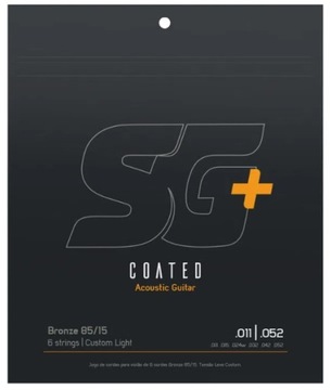 Struny akustyczne SG+ Coated Bronze 85/15 11-52