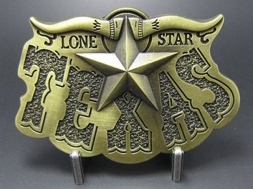Texas gwiazda western klamra do paska brąz