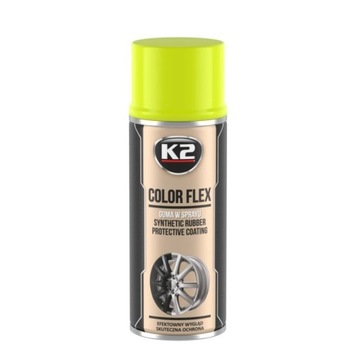 COLOR FLEX GUMA SPRAY ŻÓŁTY DO TYMCZASOWEJ ZMIANY KOLORU FELG AUTA PLASTIKU