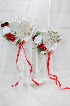 Сердца Домик жениха и невесты НАБОР 2шт цвета