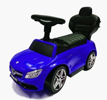 4IN1 MERCEDES AMG SPORTS RIDE-OVER, КОЖАНЫЕ СИДЕНИЯ, МЯГКИЕ КОЛЕСА, БАРЬЕРЫ