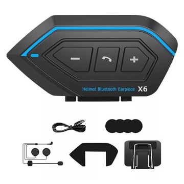 Zestaw słuchawkowy Bluetooth do kasku X6 Zestaw słuchawkowy do kasku