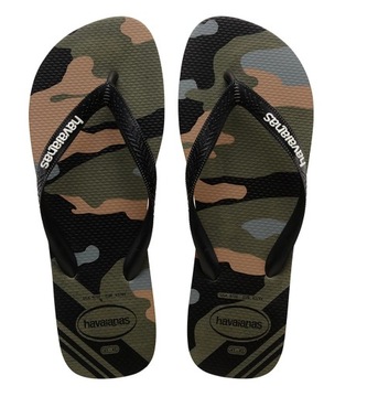 Klapki męskie sportowe HAVAIANAS japonki lekkie na basen lato moro 41/42