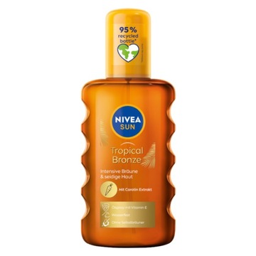 NIVEA SUN TROPICAL BRONZE Olejek karotenowy w sprayu do opalania 200ml