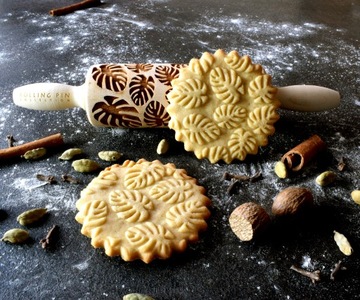 Скалка для печенья MONSTERA с гравировкой