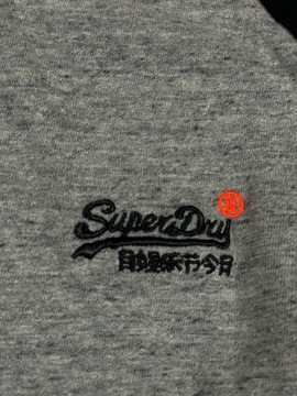 SuperDry Longsleeve Męski Logo Unikat Klasyk M