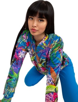 Bluza welurowa ROZPINANA bomberka EXOTIC 32N L/XL