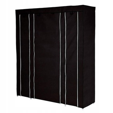 Szafa dibea 150 x 175 x 45 cm czarny