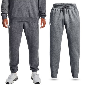 SPODNIE DRESOWE MĘSKIE UNDER ARMOUR DRESY JOGGERY BAWEŁNA SPORTOWE 1373882