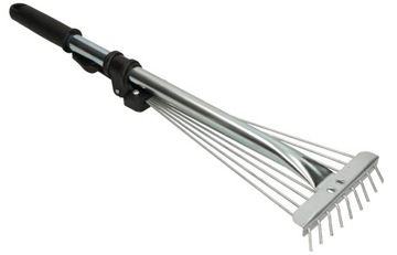 GRABIE 9-ZĘBNE DO LIŚCI 320 MM REGULOWANE + TRZON
