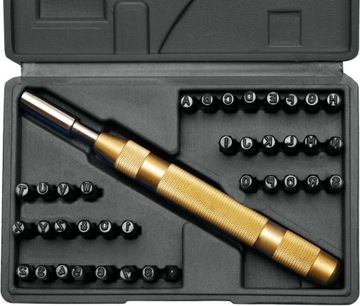 Маркер-нумератор автоматический 4мм 38 деталей ГЕРМАНИЯ