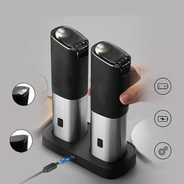 2 шт. ЭЛЕКТРИЧЕСКАЯ МЕЛЬНИЦА ДЛЯ СОЛИ И ПЕРЦА С B