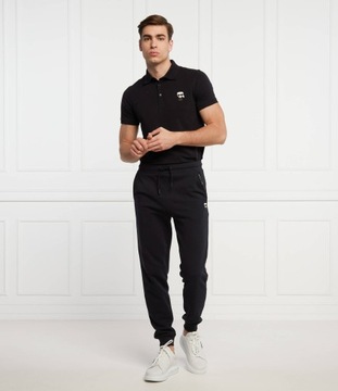 koszulka polo meska granatowa karl lagerfeld polówka meska slim fit