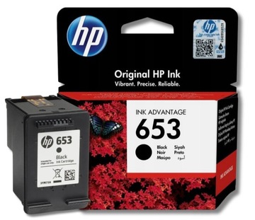 Tusz HP 653 Czarny Black 3YM75AE DeskJet Ink Advantage Plus 6000 6075 6400