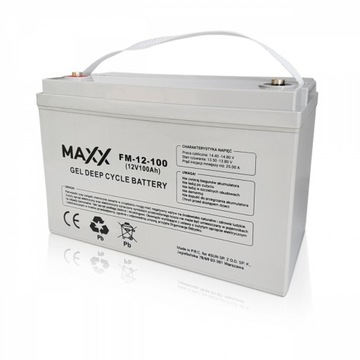 Akumulator żelowy Maxx 12V 100ah Deep Cykle