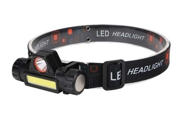 Latarka Czołowa Lampka Czołówka 4w1 USB MAGNES