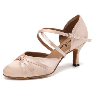 Buty do Tańca Standard Taneczne Cieliste 7,5 CM 37
