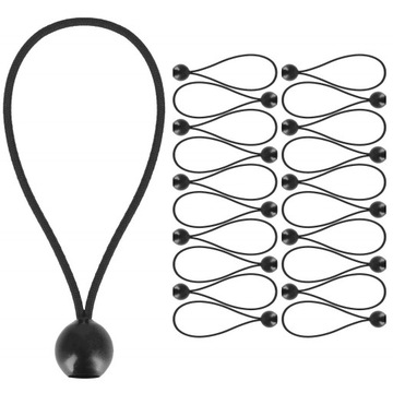 НАБОР РЕЗИНЫ С ШАРИКОМ 20x ДЛЯ КРЕПЛЕНИЯ БРЕЗЕНТА РЕЗИНА НАТЯЖЕНИЯ БРЕЗЕНТА