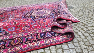 ПЕРСИДСКИЙ КОВЕР С СЕТКОЙ ПОДПИСЬЮ R.WOVEN IRAN 260/360