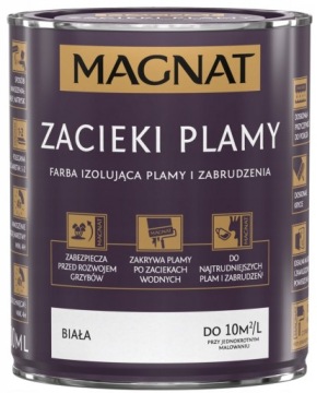 MAGNAT FARBA IZOLUJĄCA ZACIEKI I PLAMY BIAŁA 0.8L