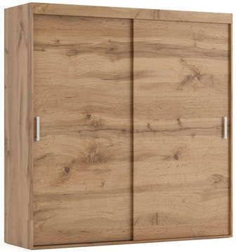 Szafa przesuwna 2-drzwiowa AGENA 150X215cm NA WYMIAR +4 półki