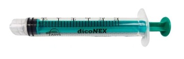 Strzykawka Luer Lock Zarys 3 ml 100 szt. dicoNEX trzyczęściowa