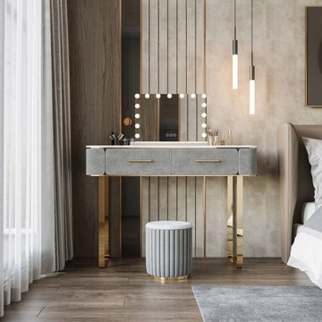 Мерцающее зеркало для макияжа 58x45 см с 15 светодиодами в голливудском стиле ELECWISH