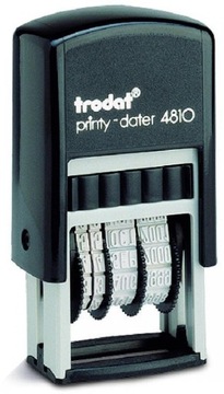 Штамп даты Trodat 4810 PL, польская версия, дата x 2 шт.