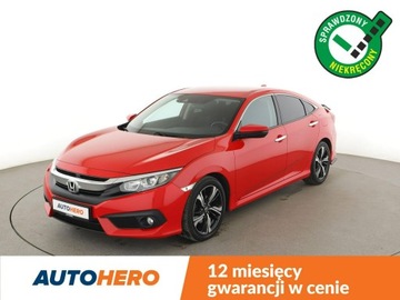 Honda Civic X Sedan 4d 1.5 VTEC Turbo 182KM 2017 Honda Civic Automat Navi Kamera cofania
