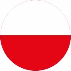 54 sztuki NAKLEJKA FLAGA POLSKI