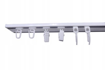 SZYNA SUFITOWA PODWÓJNA ALUMINIOWA SLIM 540 CM