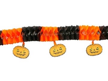 GIRLANDA NA HALLOWEEN PAPIEROWA DYNIE BANER 3M