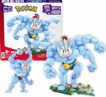 MEGA CONSTRUX KLOCKI POKEMON MACHAMP 401 EL + KARTKA PREZENTOWA