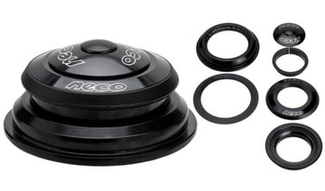 Neco H156E Stery 1.1/8-1,5'' Ahead tapered czarne pół-zintegrowane