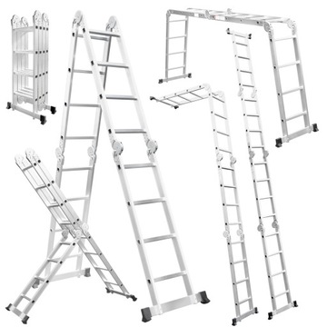 DRABINA ALUMINIOWA PRZEGUBOWA 4x4 VACO 5,65 m VTO-LD-0508-X43A