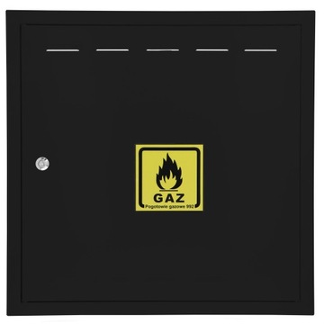 DRZWICZKI GAZOWE DRZWI REWIZYJNE 60x60 CZARNE MAT