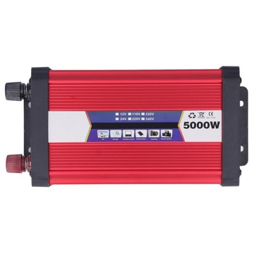 5000W Falownik samochodowy 12V do 220V SINUS
