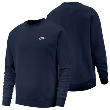 Nike Sportswear bluza męska granatowa dresowa klasyczna bawełna BV2666 L