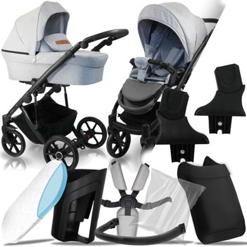 WÓZEK 2W1 BEXA LINE 2.0 L03 I ADAPTERY CYBEX MC