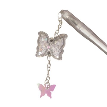 Długopis z zawieszką motylkiem motylem motyl 17cm