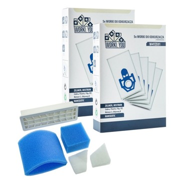 10 x Worki do odkurzacza BOSCH BWD421PRO + filtr